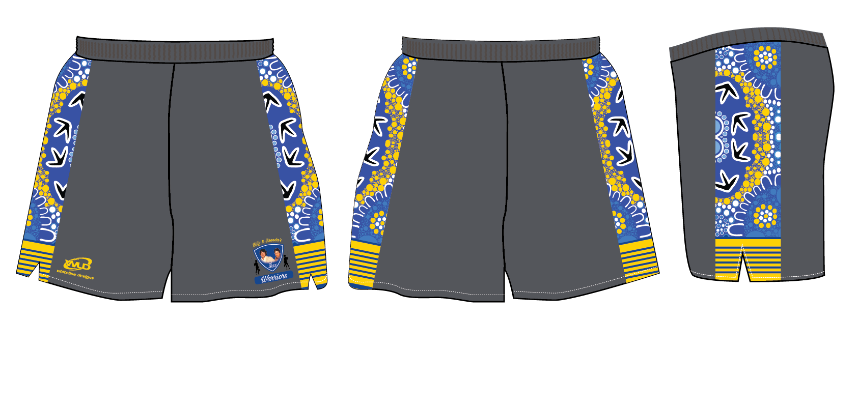 Billy & Brenda's Warriors Casual Shorts