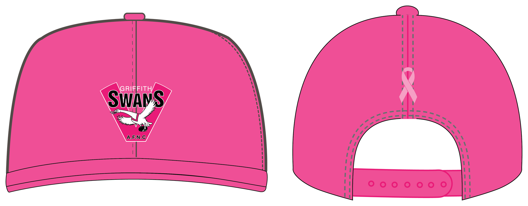Griffith Swans PINK Hats