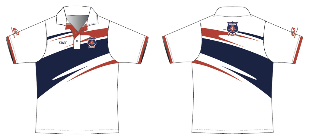 Mater Dei Navy White Polo