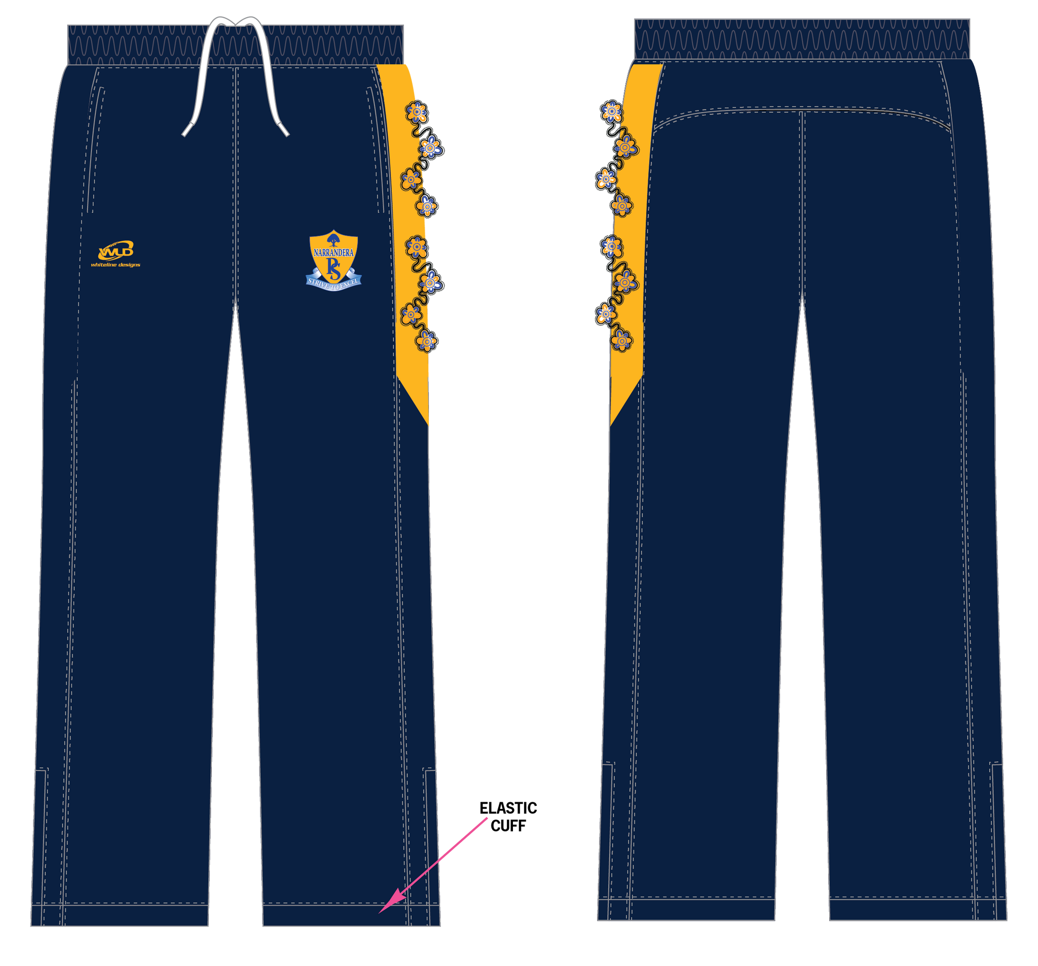 Narrandera PS - Staff Tracksuit Pants(Elastic Bottom Cuff)