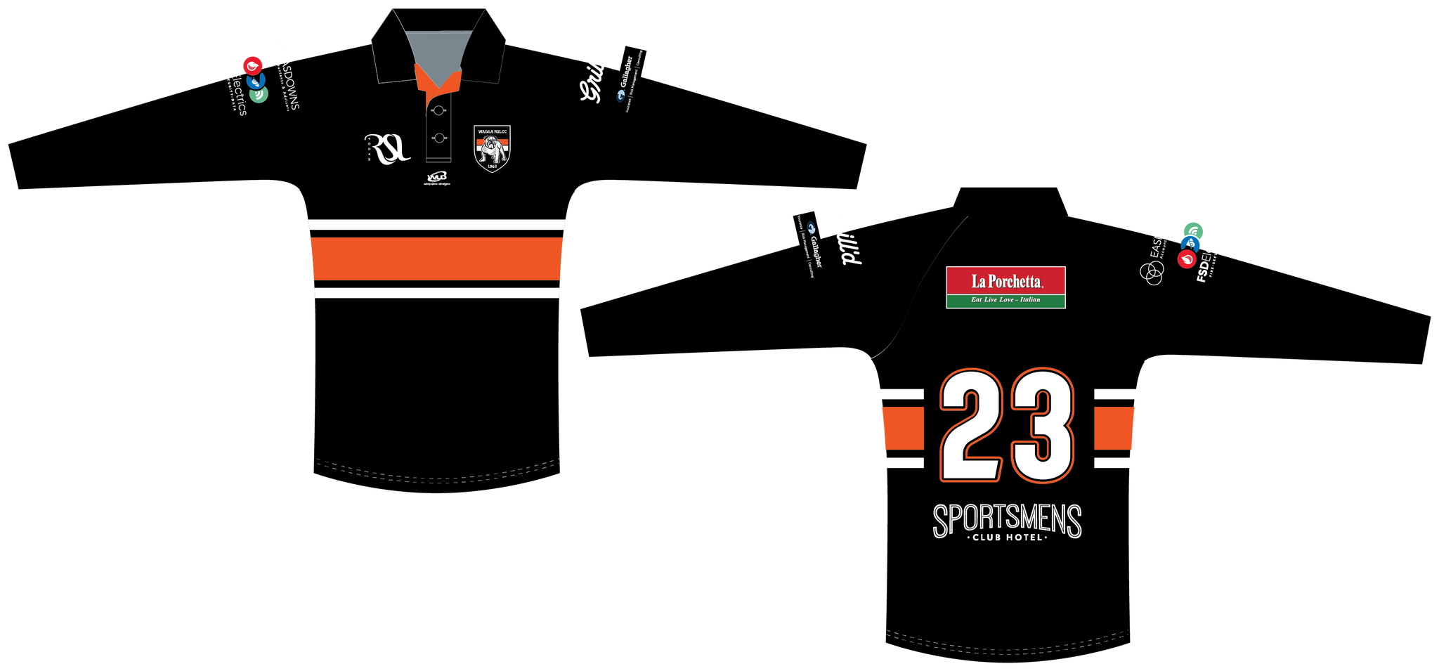Wagga RSL Cricket Club Playing Longsleeve Polo