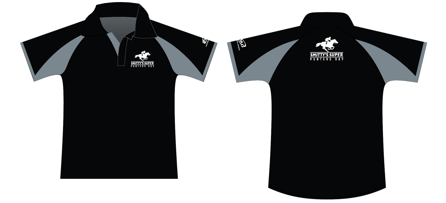 Smittys Super Punters Day Grey Polo