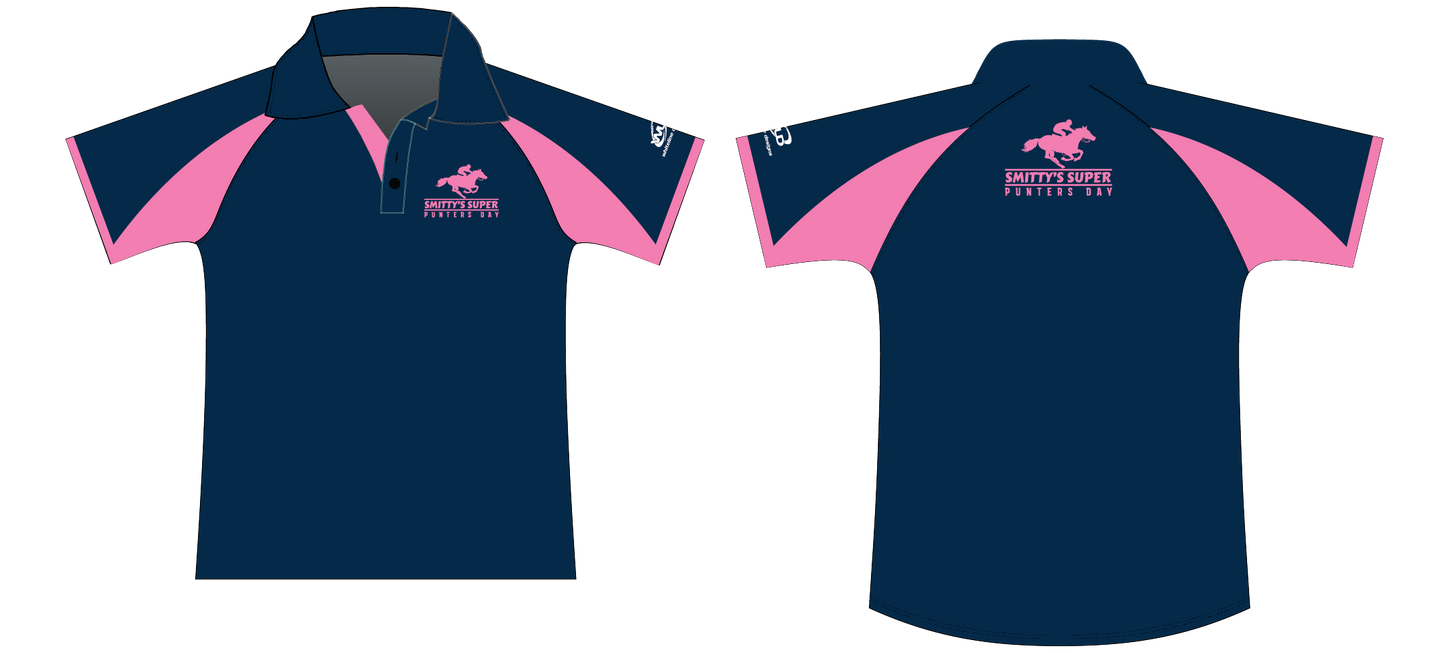 Smittys Super Punters Day Pink Polo