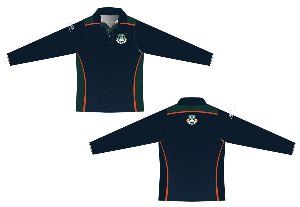 TRAC Navy Polo Longlseeve