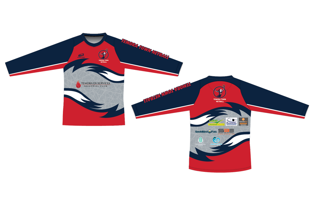 Temora Town Netball Shirt Longsleeve