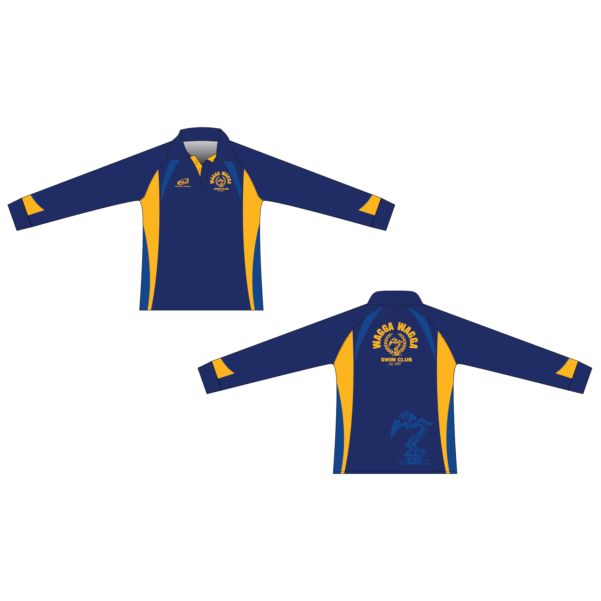 Wagga Swim Club Longsleeve Polo