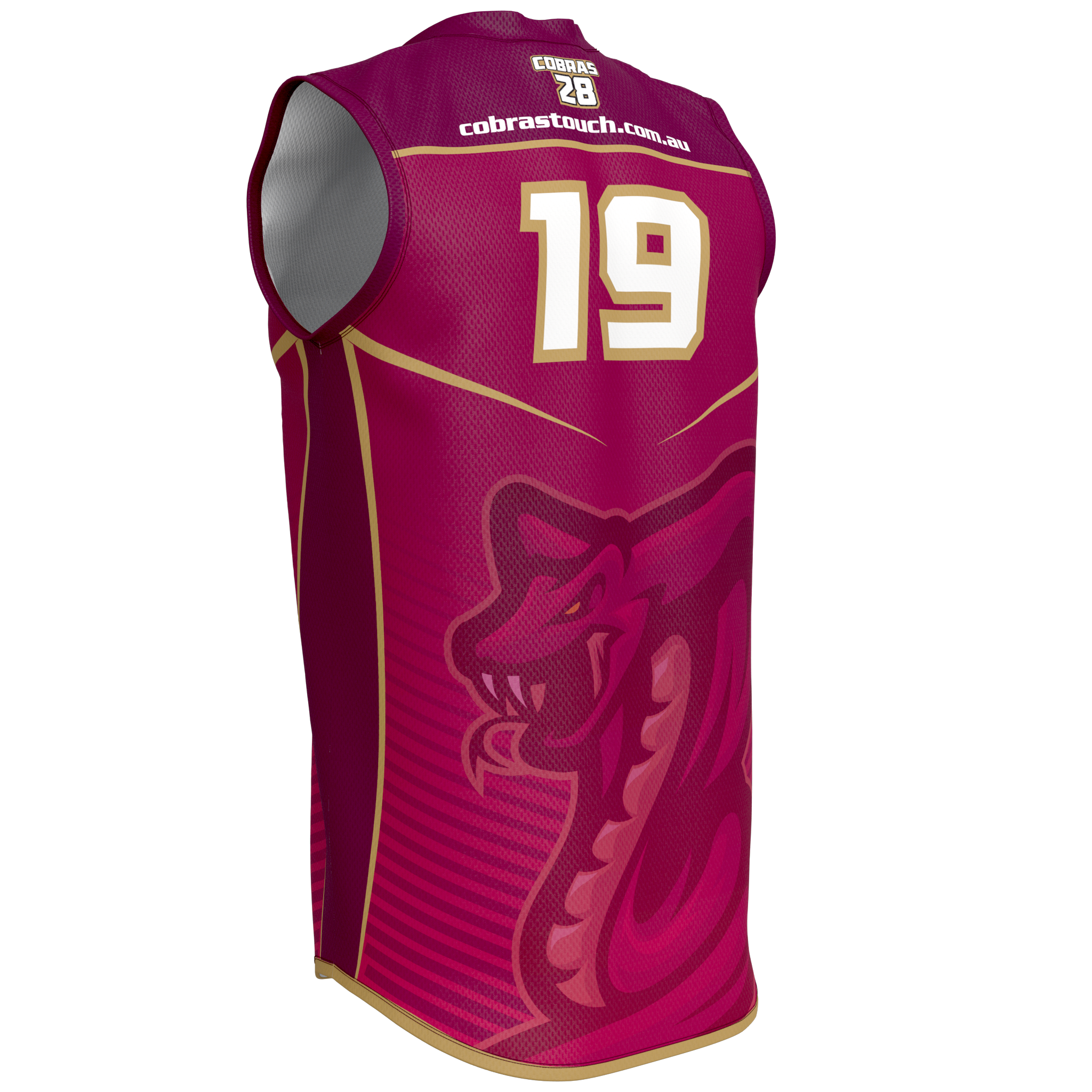 Cobras O/35's Playing Singlet - Adult