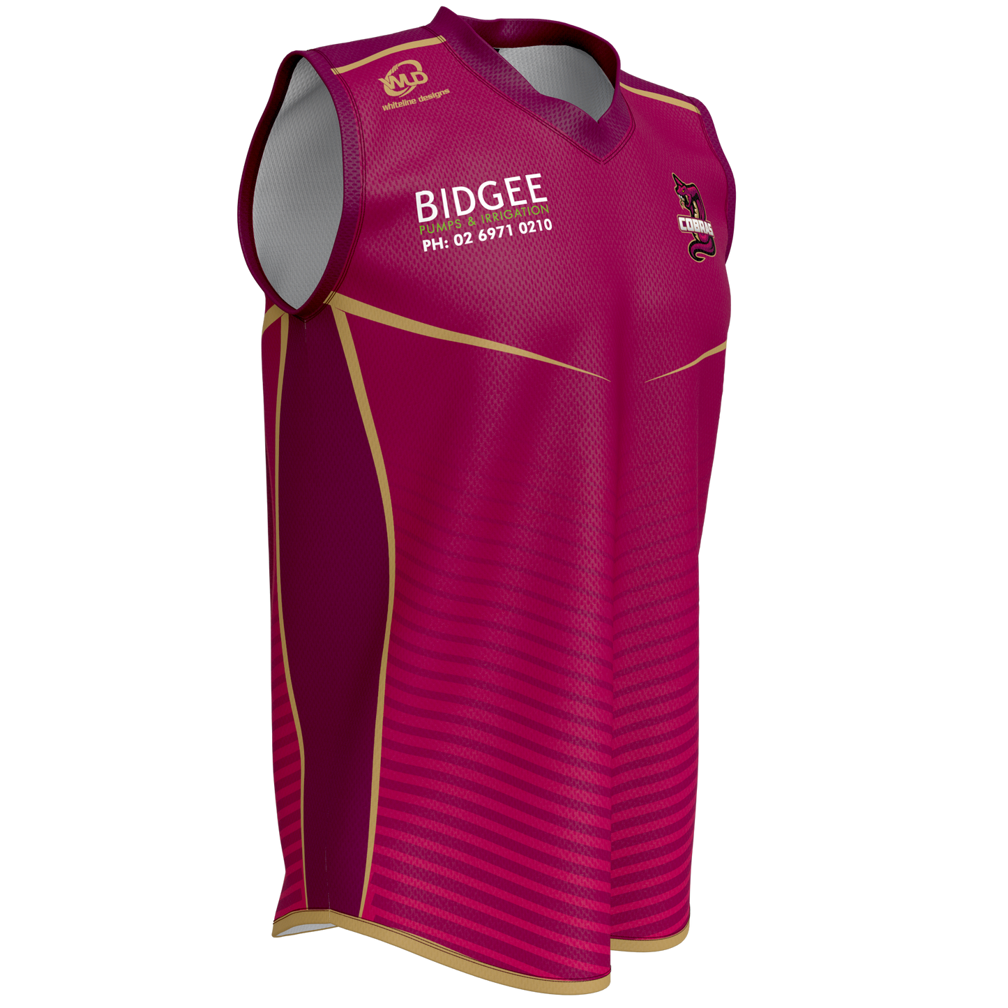Cobras O/35's Playing Singlet - Adult