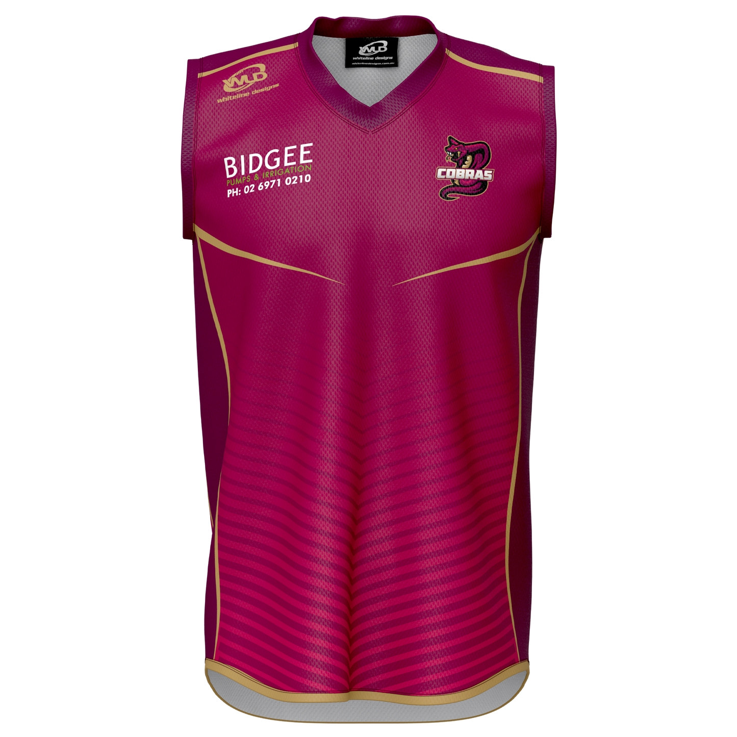 Cobras O/35's Playing Singlet - Adult