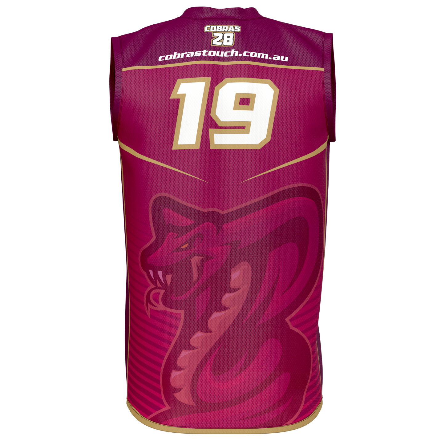 Cobras O/35's Playing Singlet - Adult