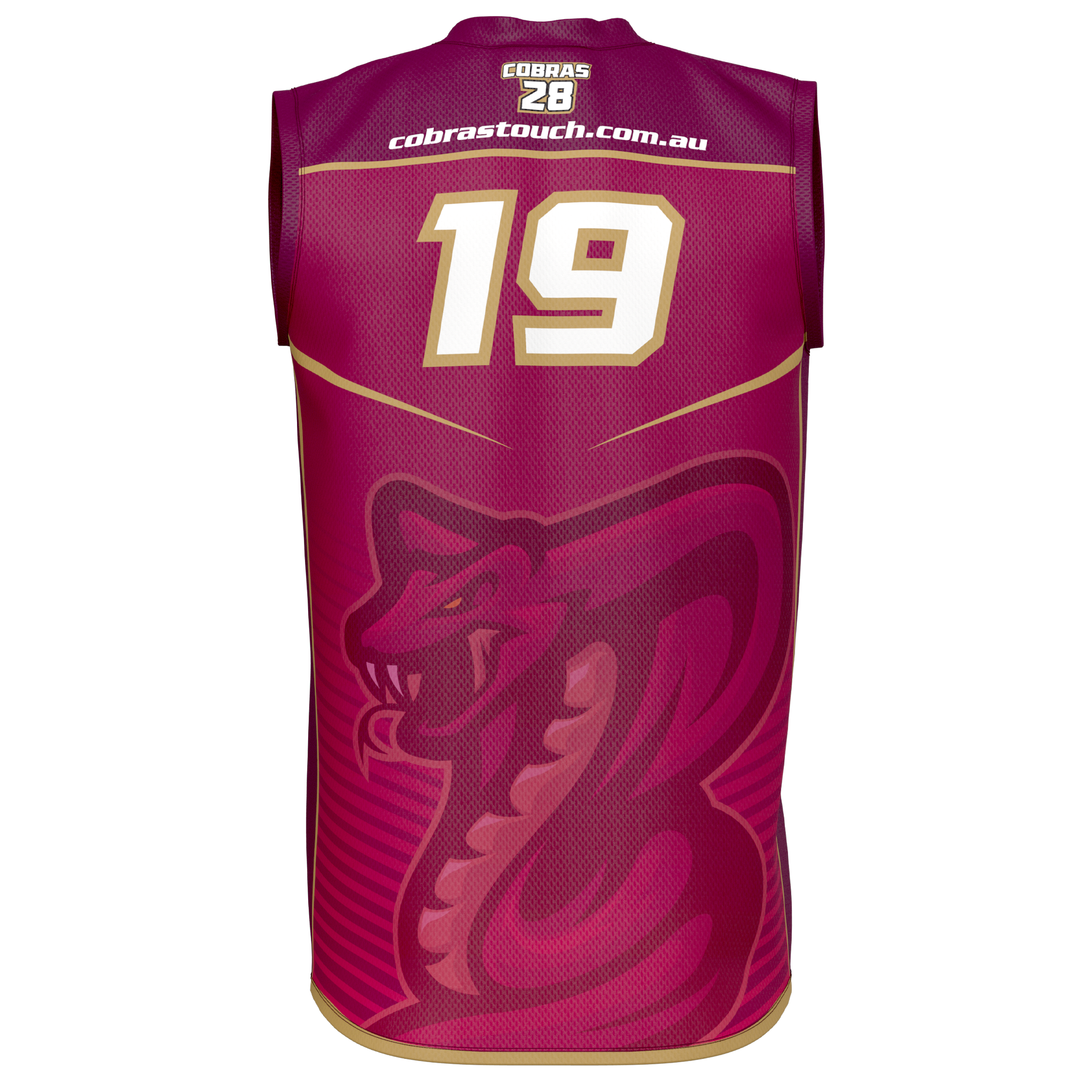 Cobras O/35's Playing Singlet - Adult